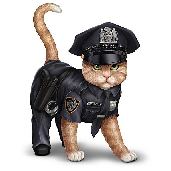 Котенок полицейский