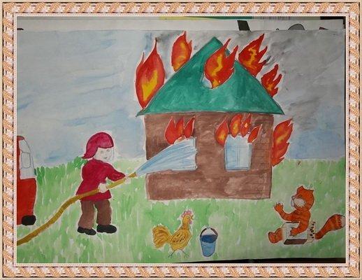 Рисование по пожарной безопасности в подготовительной группе