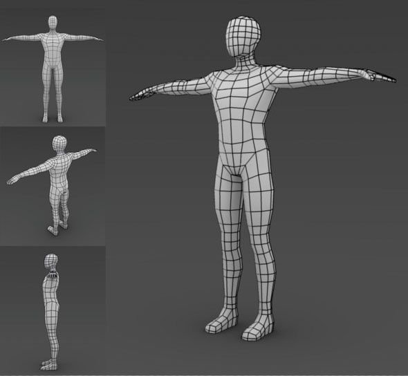 Референс человека для 3ds Max