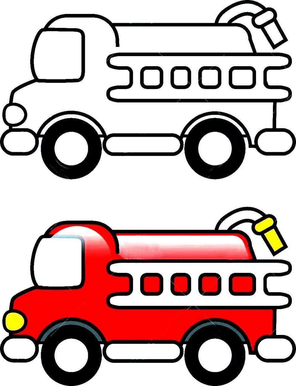 Раскраски Пожарная Машина | Распечатать бесплатно