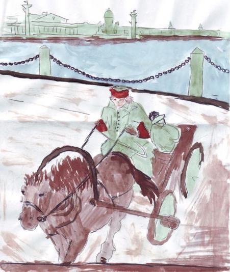 Рисунок человек на часах Лесков
