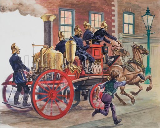 Пожарная машина Вандерберг 1901