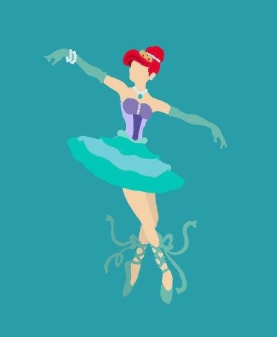 Ариэль принцессы Disney балерина