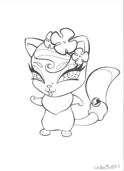 Раскраски Винкс питомцы