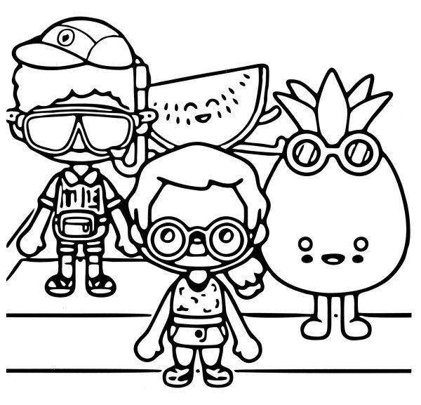 Toca Life World раскраска