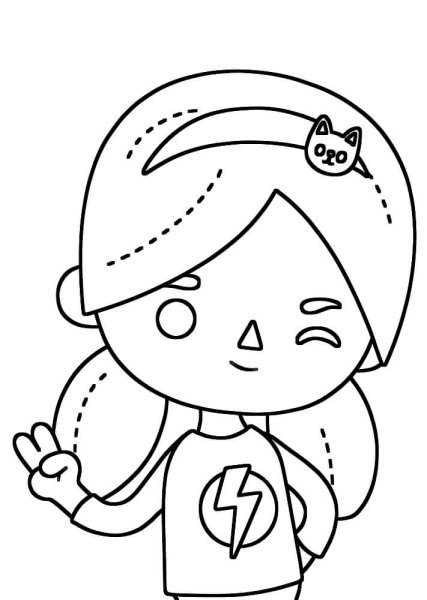 Toca boca раскраска