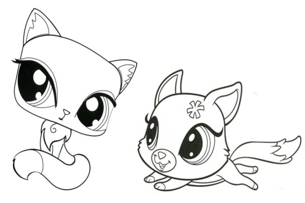 Раскраска Littlest Pet shop