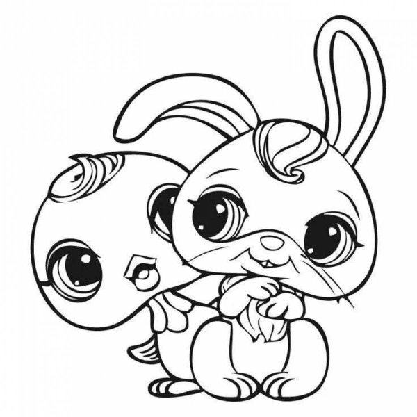 Раскраска Littlest Pet shop