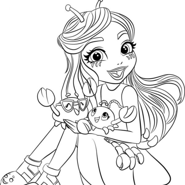 Enchantimals куклы раскраска