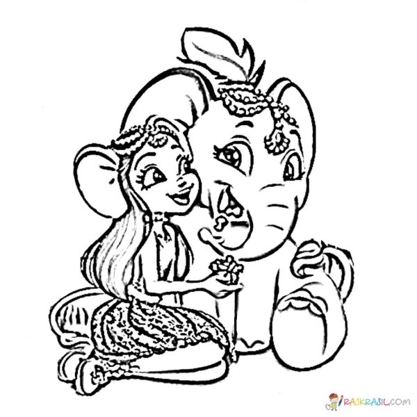 Enchantimals Фелисити раскраска