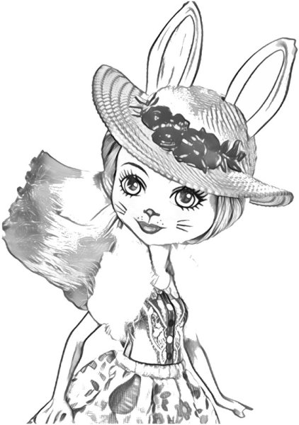 Enchantimals раскраска тигр