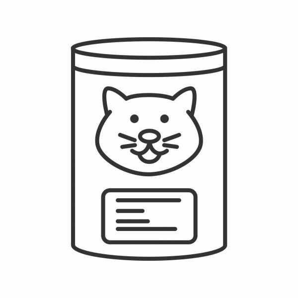 Кошачий корм для раскрашивания