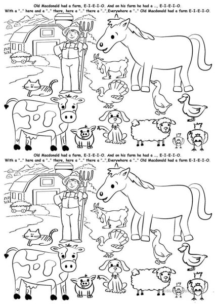 Old MACDONALD had a Farm задания для детей