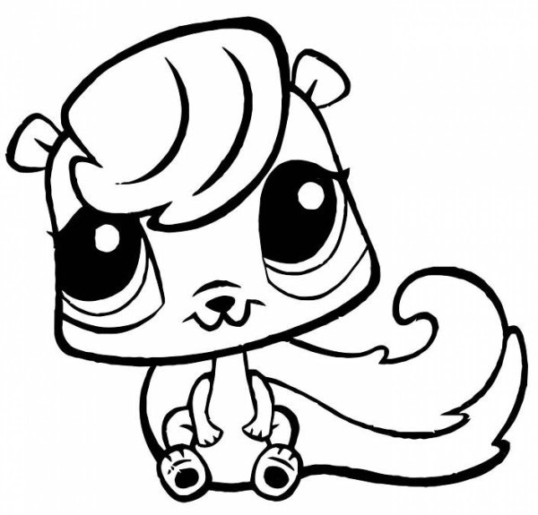 Раскраска Littlest Pet shop