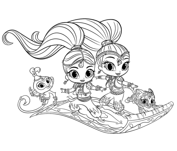 Enchantimals Фелисити раскраска