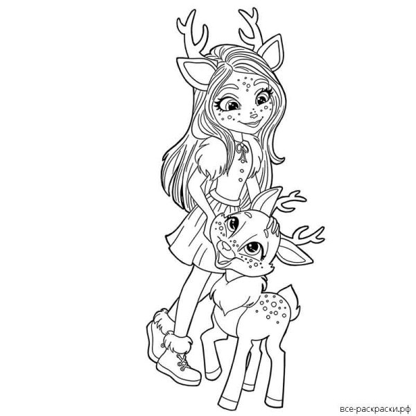 Enchantimals раскраска