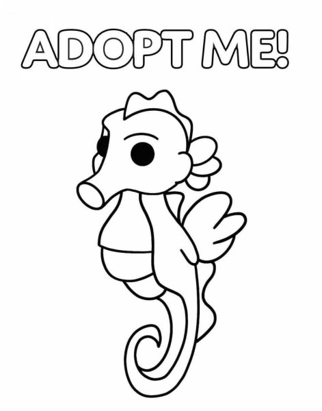 Разукрашки adopt me