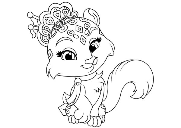 Кошки и собаки. Раскраска