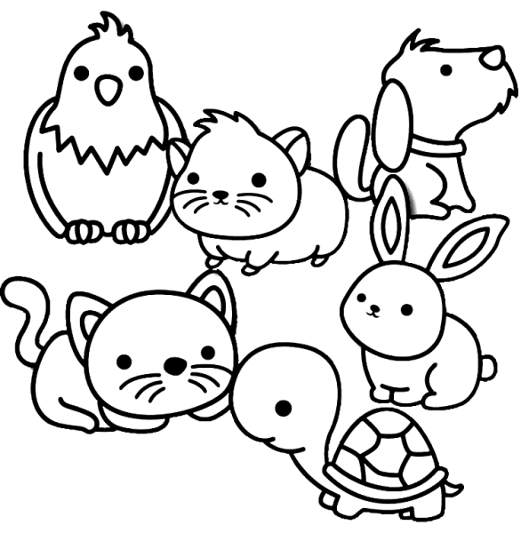 Раскраска yasa Pets