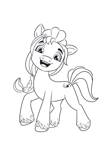Раскраска my little Pony Санни
