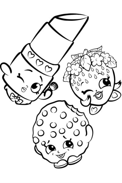 Shopkins раскраска