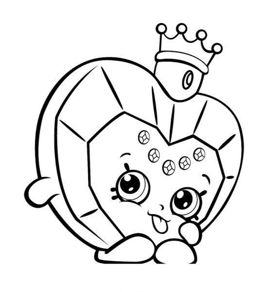 Shopkins раскраска девочки