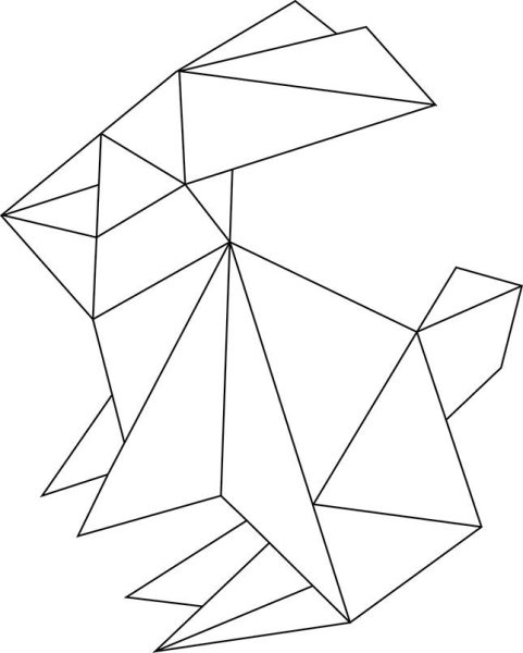 Раскраска оригами