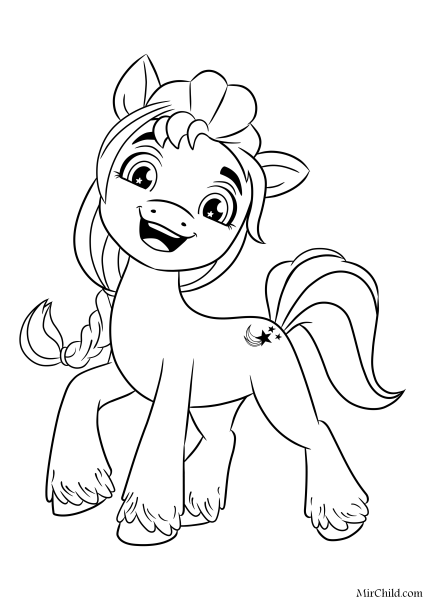Раскраска my little Pony Санни