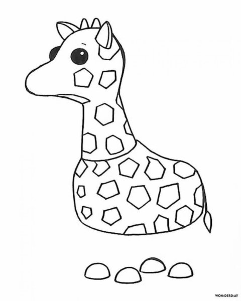 Жираф из адопт ми