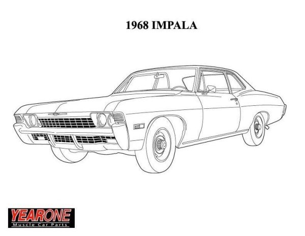 Чертежи Chevrolet Impala 1968