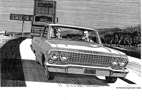 Chevrolet Impala 1967 рисунок