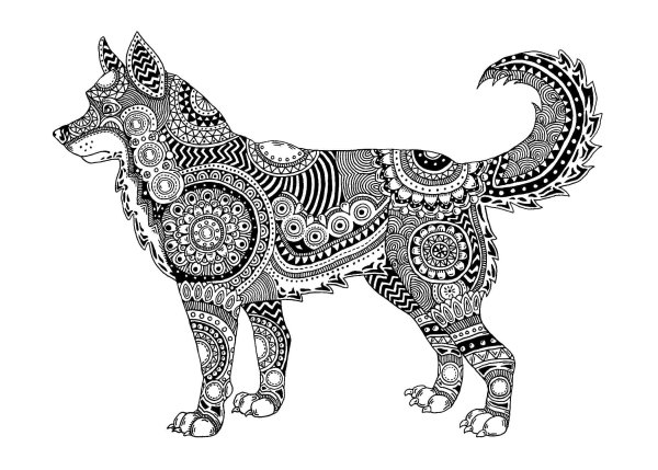 Зентангл кот