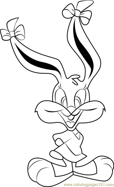 Tiny toon раскраска