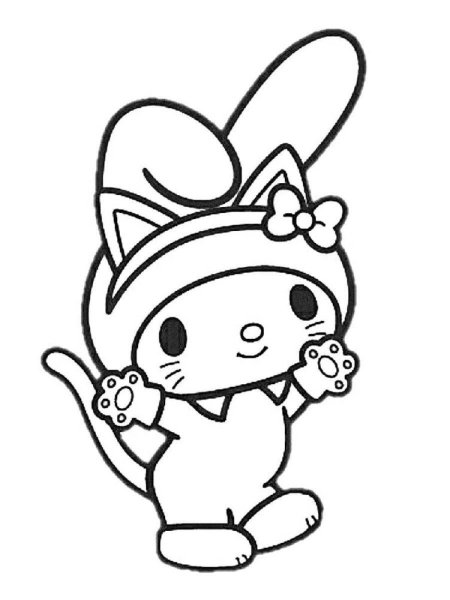 Kuromi раскраска