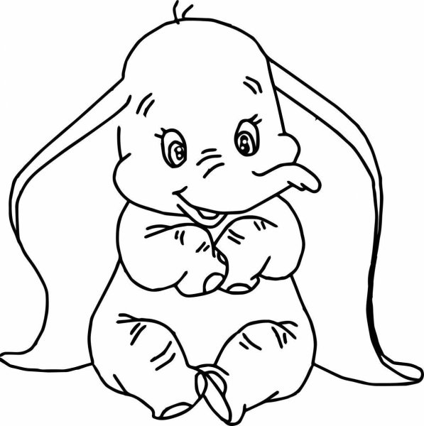 Новогодняя раскраска (мишка)
