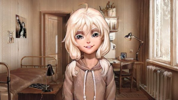 Визуальная новелла зайчик Оля