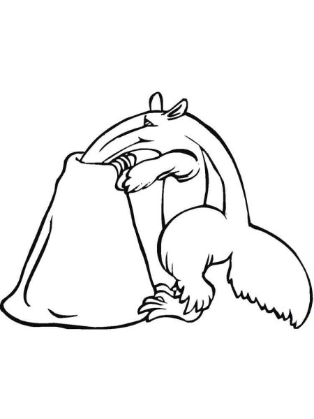 Муравьед рисунок
