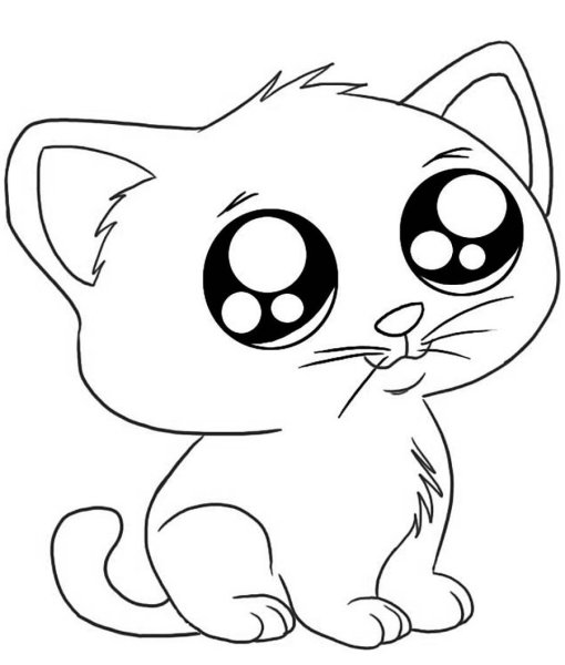 Раскраска. Котики