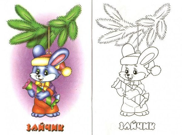 Герои сказки рукавичка раскраска