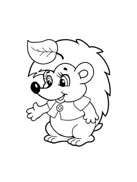 Раскраска Ёжик