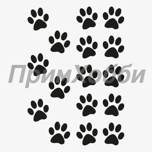 Трафарет лапки