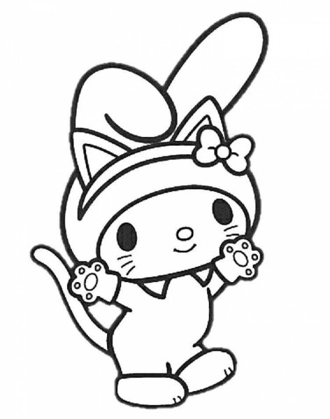 Kuromi раскраска