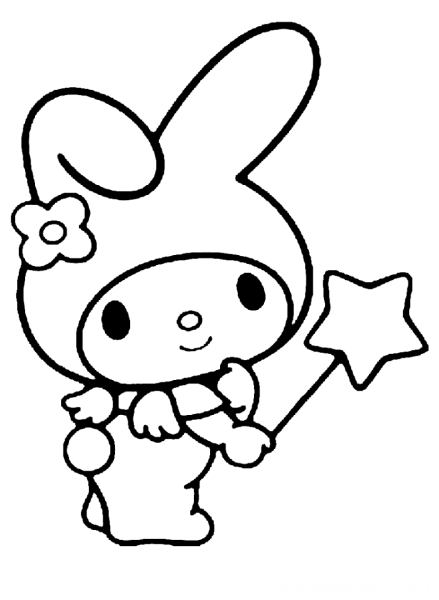 My Melody раскраска