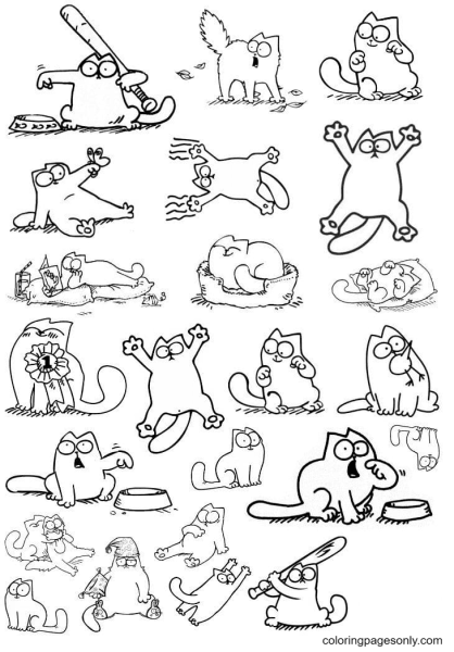 Котик. Раскраска с наклейками