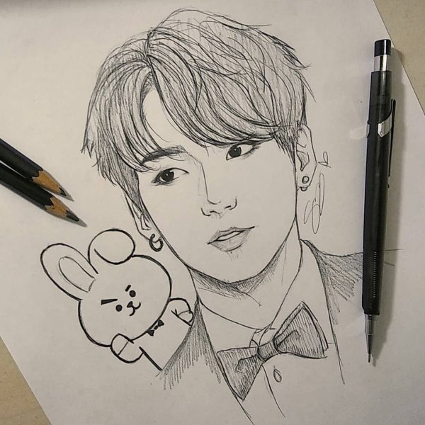 Рисунки BTS Чонгук