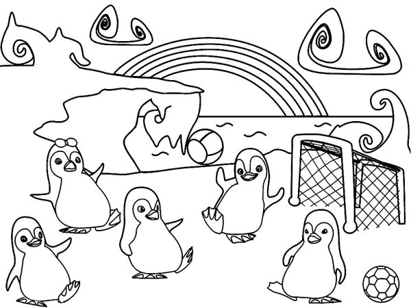 Пингвин рисунок раскраска - 78 фото