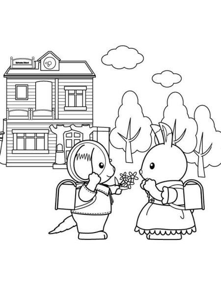 Sylvanian Families раскраска