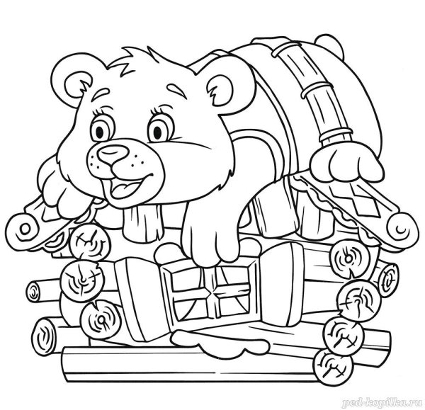 Раскраска зайчик