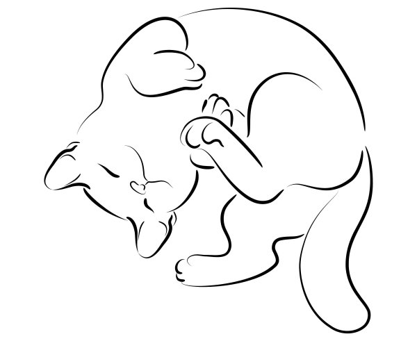 Коты шаблоны для рисования