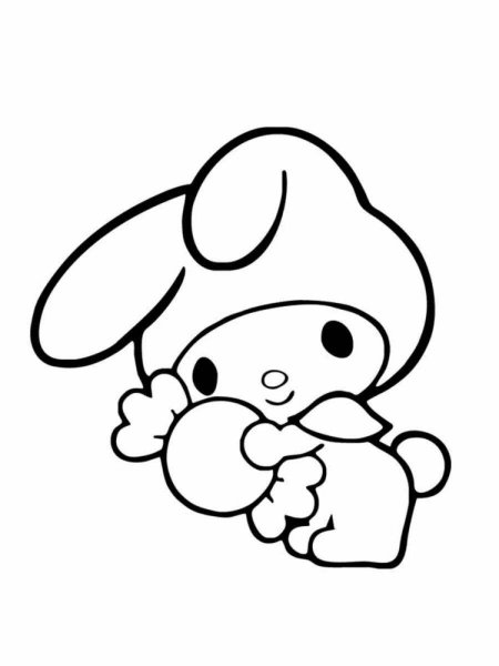 My Melody раскраска
